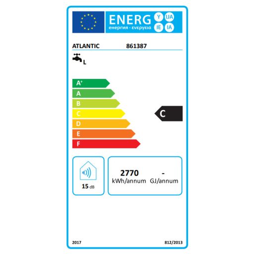 Atlantic Opro+ S 120l Elektromos Vízmelegítő 2kW – Függőleges