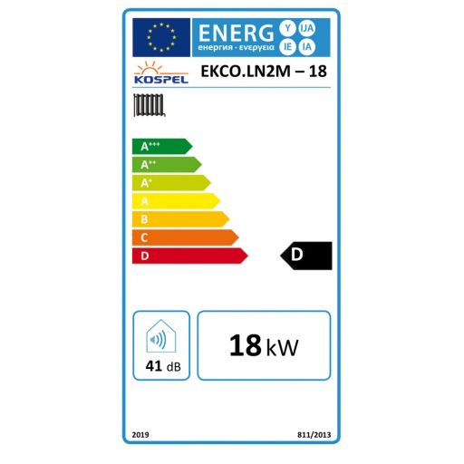 KOSPEL EKCO.LN2M-18 kazán, elektromos, fali, tágulási tartállyal, 400 V, 18 kW (