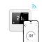 BVF 801 önálló WiFi okostermosztát Üveg előlap prémium, FEHÉR levegő+padlósz.3m