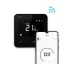 BVF 801 önálló WiFi okostermosztát Üveg előlap prémium, FEKETE levegő+padló.3m