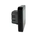BVF 801 önálló WiFi okostermosztát Üveg előlap prémium, FEKETE levegő+padló.3m