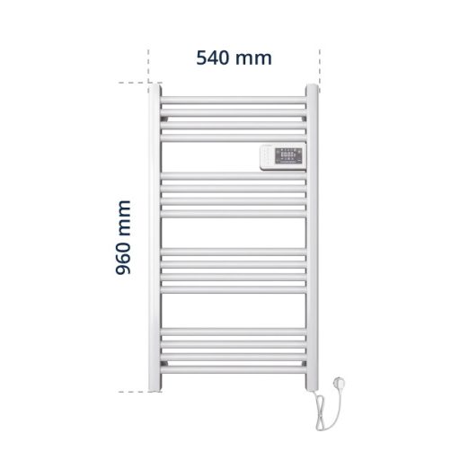 BVF Kobe 500W elektromos törölközőszárító FEHÉR 540 × 960 × 43 mm (KOBEW05)