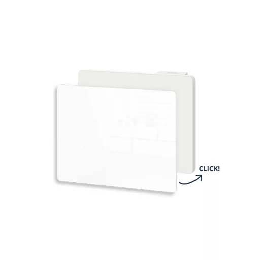 Üveg előlap BVF CP1 fali fűtőpanelhez - Fényes fehér, 1000W