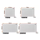 BVF Radialight KLIMA WI-FI elektromos fűtőpanel - 1500W; fehér