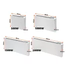 BVF Radialight SIRIO elektromos fűtőpanel - 1000W Fehér