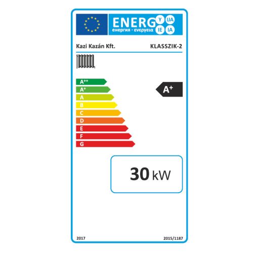 Totya kazán Klasszikus 2 30kw B + autómata huzatszabályzó (Kazi)