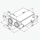VENTS VUE 100 P mini Hővisszanyerős légkezelő berendezés