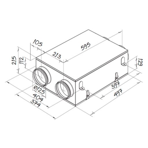 Blauberg Komfort Ultra D105 8832 Hővisszanyerős légkezelő berendezés