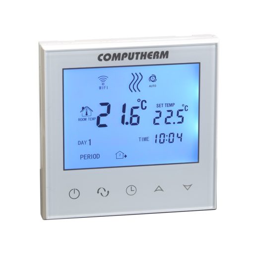 COMPUTHERM E280 Wi-Fi termosztát rad.- és padlófűtési rendszerekhez fehér üveg