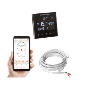   COMPUTHERM E300 Wi-Fi termosztát rad.- és padlófűtési rendszerekhez fekete üveg