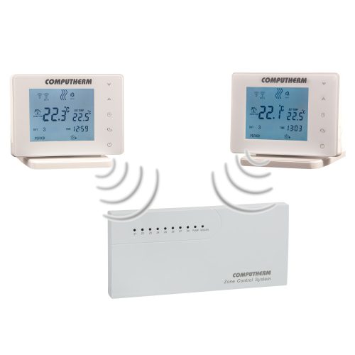 COMPUTHERM E800RF multizónás Wi-Fi termosztát vezeték nélküli érintőgombos vezér