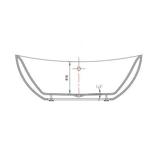 Wellis WK00122 Arezzo White szabadon álló kád fehér külsővel 180x87x65
