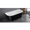 Wellis WK00138 Calabria Black szabadon álló kád fekete külsővel 170x80x58