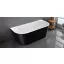 Wellis WK00138 Calabria Black szabadon álló kád fekete külsővel 170x80x58