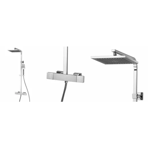 Wellis WZ00083 Cascade termosztátos zuhanyoszlop 31,1x50,5x90,5-135