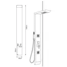 Wellis WZ00084 Lucia zuhanypanel 18x57x156