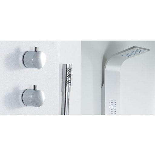 Wellis WZ00086 Mariner Silver termosztátos zuhanypanel 19x50x160