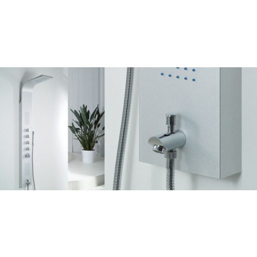 Wellis WZ00086 Mariner Silver termosztátos zuhanypanel 19x50x160