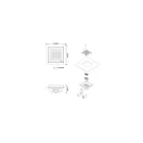 Wellis WE00102 W-Drain Flat padlóösszefolyó 150x150