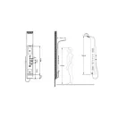 Wellis WZ00102 Mariner B. Matt termosztátos zuhanypanel