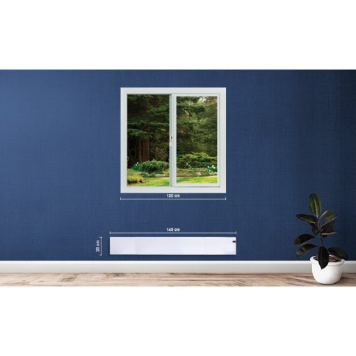 Adax Neo SL12B 1200 W Fekete magasság: 20 cm