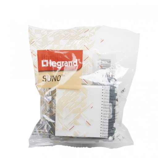 Legrand 721101 Suno egypólusú kapcsoló 10AX, fehér