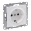 Legrand 721120 Suno 2P+F csatlakozóaljzat (rugós), biztonsági zsaluval, fehér