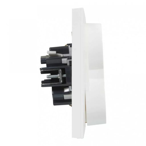 Legrand 721126 Suno 2x2P+F csatlakozóaljzat kerettel (rugós), biztonsági zsaluva