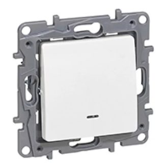   Legrand 764522 Niloé váltóérintkezős nyomó jelzőfénnyel, fehér