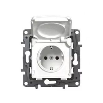   Legrand 764531 Niloé 2P+F aljzat IP44 biztonsági zsaluval, fehér