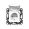 Legrand 764531 Niloé 2P+F aljzat IP44 biztonsági zsaluval, fehér