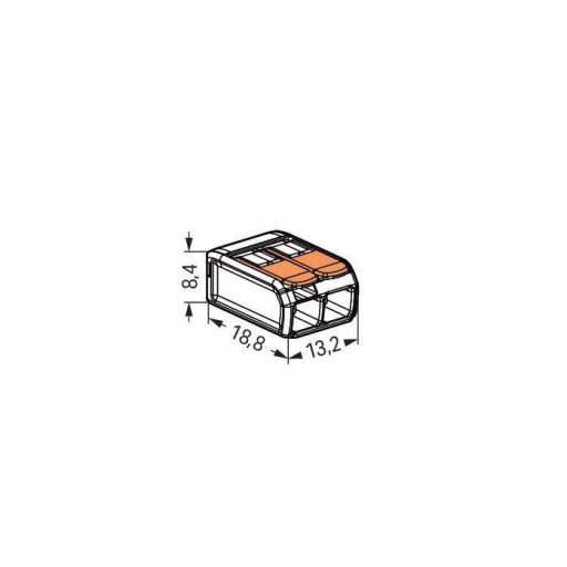 WAGO 221-412 AWG 2412 2X0.2-4MM2 100db/cs