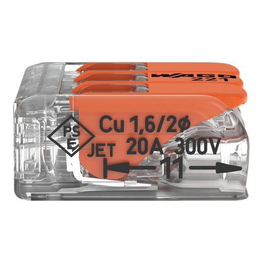 WAGO 221-413 AWG 2412 3X0.2-4MM2 50db/cs