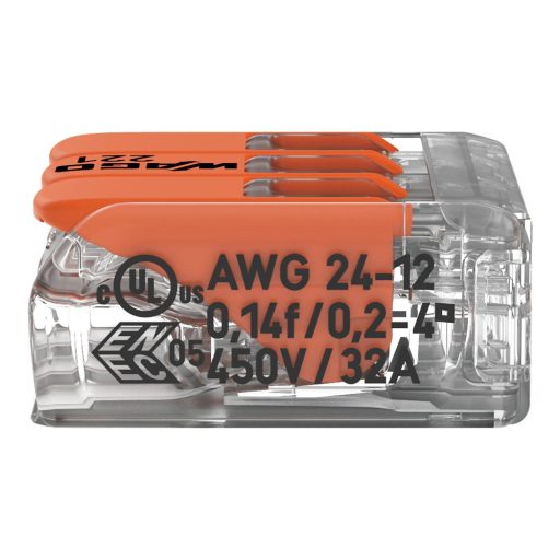 WAGO 221-413 AWG 2412 3X0.2-4MM2 50db/cs