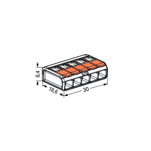 WAGO 221-415 AWG 2412 5X0.2-4MM2