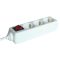 Tracon HK3-5M Hordozható elosztósáv kapcsolóval, normál, fehér 3×SCHUKO, 5m, max