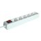 Tracon HK6 Hordozható elosztósáv kapcsolóval, normál, fehér 6×SCHUKO, 1,5m