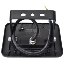TRACON RSMDL20 SMD fényvető, fekete 220-240V AC, 20W, 4000K, IP65, 1600lm, EEI=G