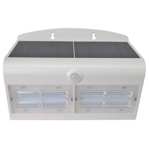 TRACON LSLBW7W Napelemes LED fali világítótest mozgásérzékelővel, 6,8 W, 4000 K,