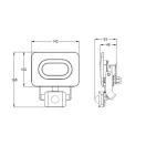 TRACON RSMDLM20H SMD fényvető mozgásérzékelővel, fekete 220-240V,20W,4000K,IP65,
