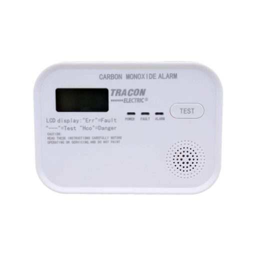 TRACON CO218A Szén-monoxid (CO) érzékelő 4,5 VDC (3×1,5V AA), >85 dB