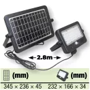 TRACON LSFLK10W Napelemes LED fényvető mozgásérzékelővel 10 W, 4000 K, 1100 lm,