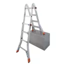 KRAUSE 129956 TeleMatic Létrafokos teleszkópos csuklós létra 4x4 fokos