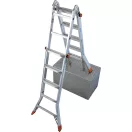 KRAUSE 129963 TeleMatic Létrafokos teleszkópos csuklós létra 4x5 fokos