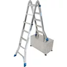 KRAUSE 133960 Stabilo Létrafokos teleszkópos csuklós létra 4x5 fokos