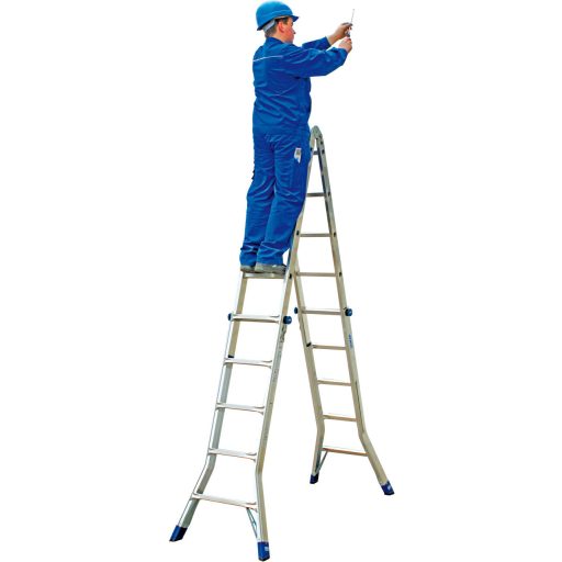 KRAUSE 133960 Stabilo Létrafokos teleszkópos csuklós létra 4x5 fokos
