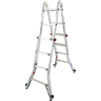   KRAUSE 129970 TeleVario Teleszkópos csuklós létra 4 szárhosszabbítóval 4x4 fokos