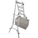KRAUSE 129970 TeleVario Teleszkópos csuklós létra 4 szárhosszabbítóval 4x4 fokos