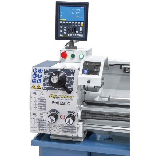 Bernardo Profi 650 G Vezér és vonóorsós esztergagép 400V + ES-12 V kijelző