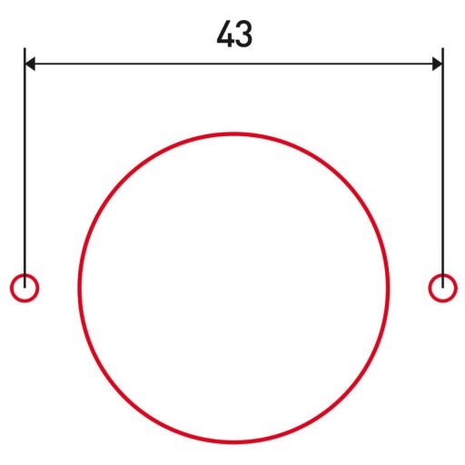 Bernardo Fúrófej 43 mm, ablakkilincsekhez fúrótartóval